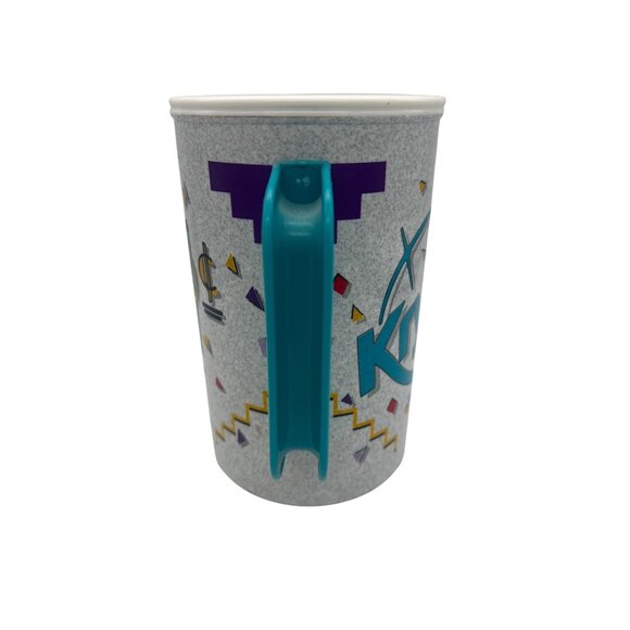 Vintage 1992 Krystal 32 Oz Plastic Thermo Travel Mug Lid Straw Coca-Cola Classic - Picture 8 of 9